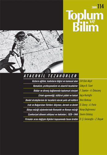 Toplum ve Bilim Sayı 114, 2009