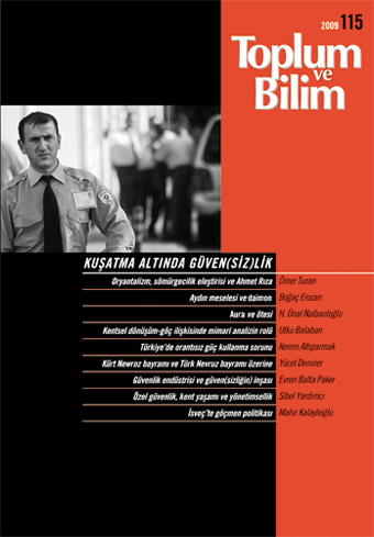 Toplum ve Bilim Sayı 115, 2009