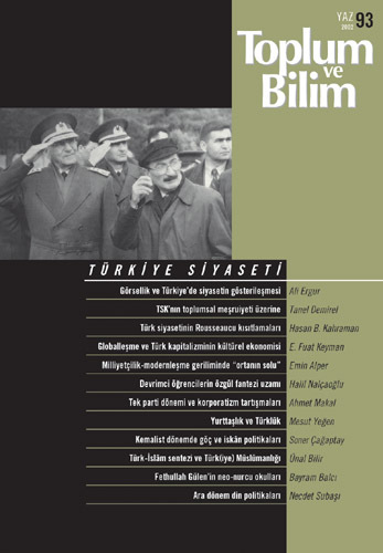 Toplum ve Bilim Sayı 93, 2002