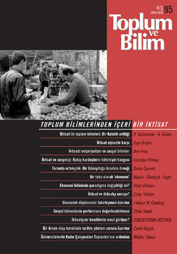 Toplum ve Bilim Sayı 95, 2003