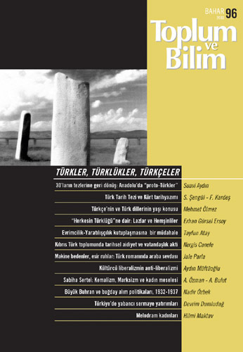 Toplum ve Bilim Sayı 96, 2003