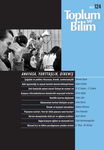 Toplum ve Bilim Sayı 124, 2012