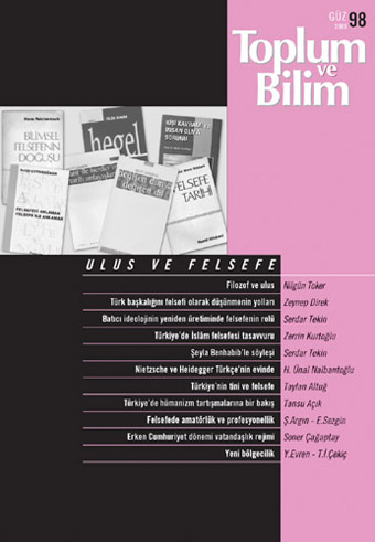 Toplum ve Bilim Sayı 98, 2003