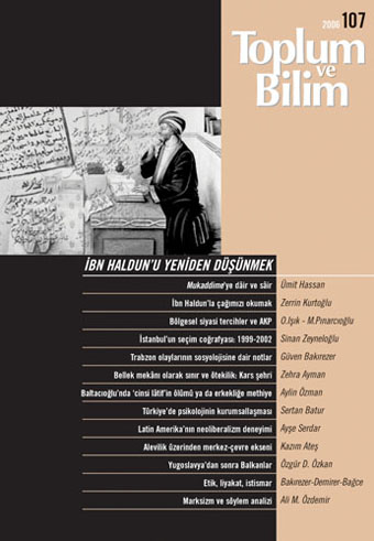 Toplum ve Bilim Sayı 107, 2006