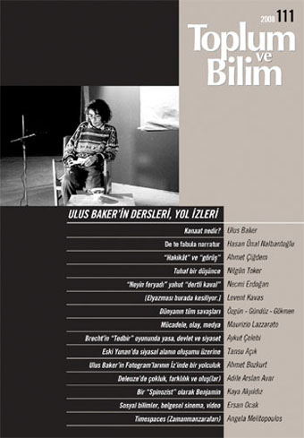 Toplum ve Bilim Sayı 111, 2008