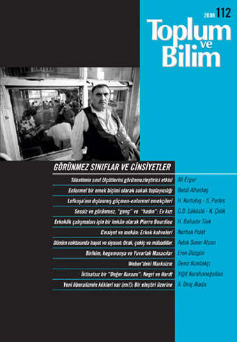 Toplum ve Bilim Sayı 112, 2008