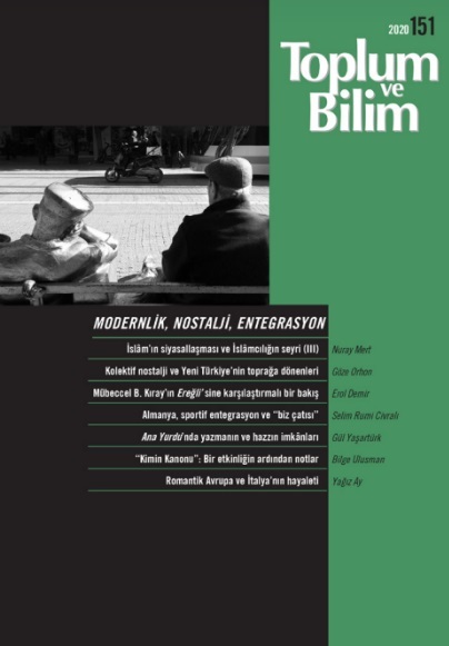 Toplum ve Bilim Sayı 151, 2020