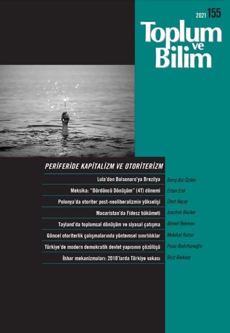 Toplum ve Bilim Sayı 155, 2021