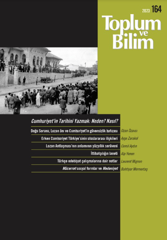 Toplum ve Bilim Sayı 164, 2023